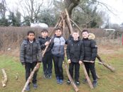 Teamwork   Den building at Shotover